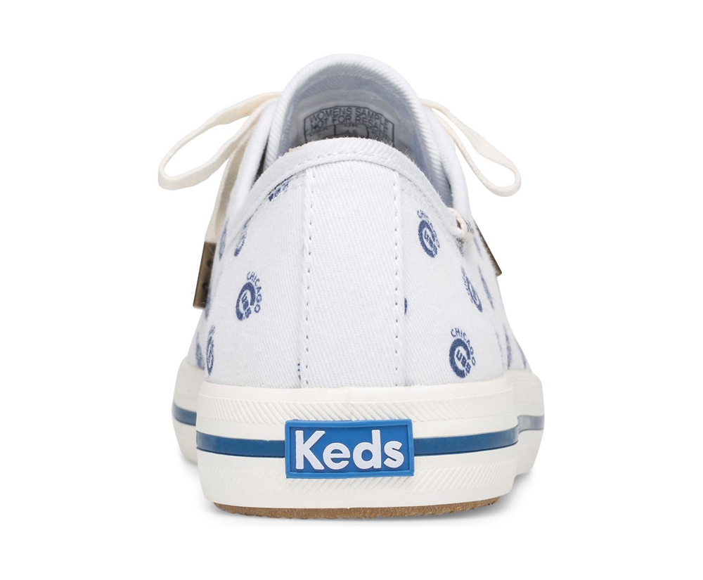 Keds Sneaker Damen Weiß/Blau - Kickstart Mlb® - TRC-085719